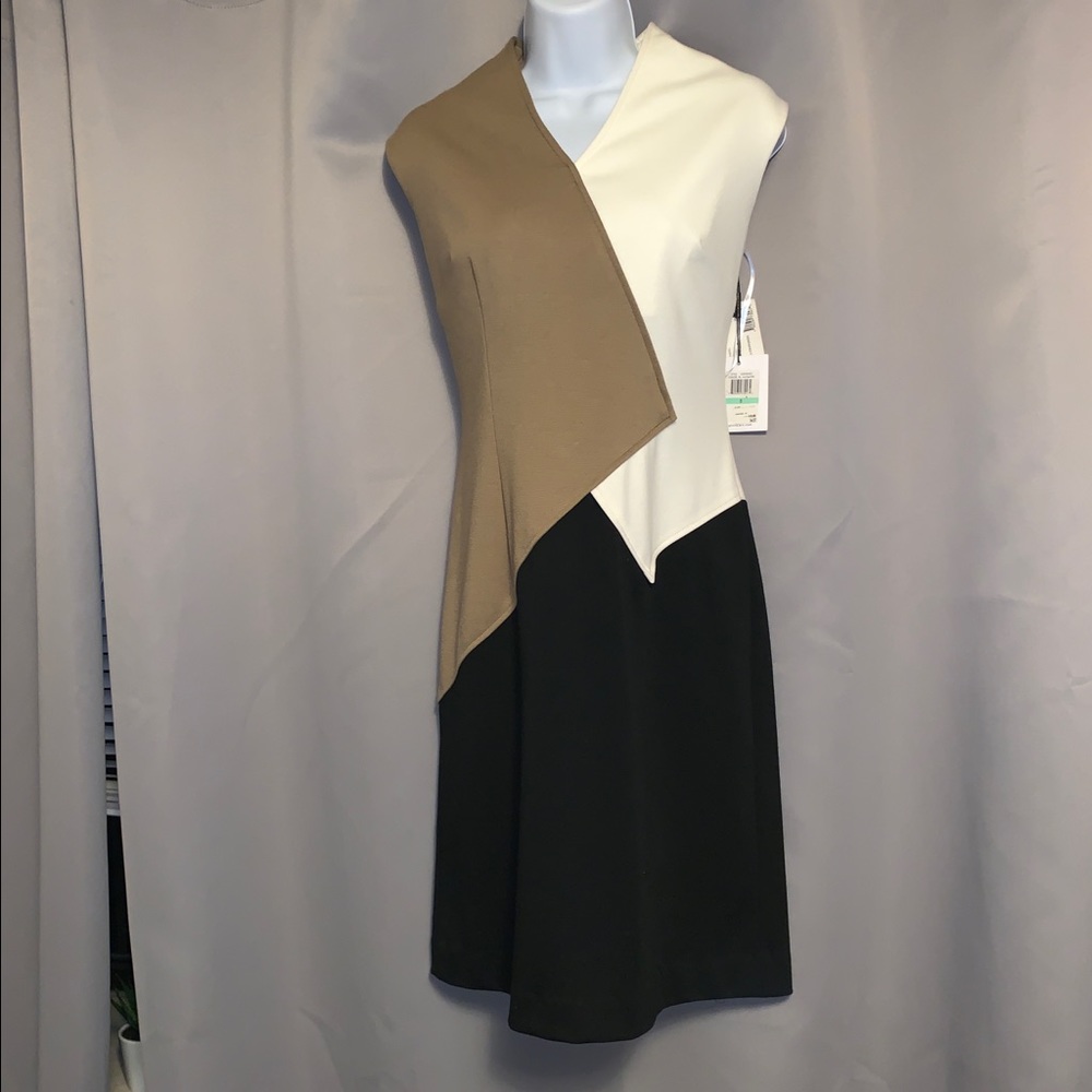 Calvin Klein Color Block Sheath Dress